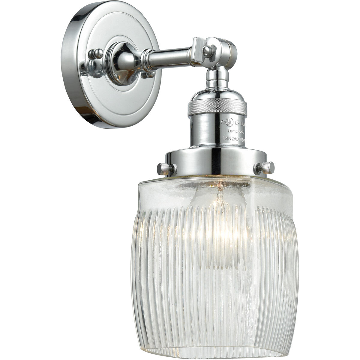 Franklin Restoration Colton LED 6 inch Polished Chrome Sconce Wall Light, Franklin Restoration