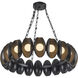 Cortez 37 inch Urban Bronze Chandelier Ceiling Light