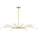 Sean Lavin Lajos LED 50 inch Hand-Rubbed Antique Brass Chandelier Ceiling Light