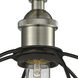 Lake Placid 1 Light 10 inch Satin Nickel Semi-Flush Mount Ceiling Light