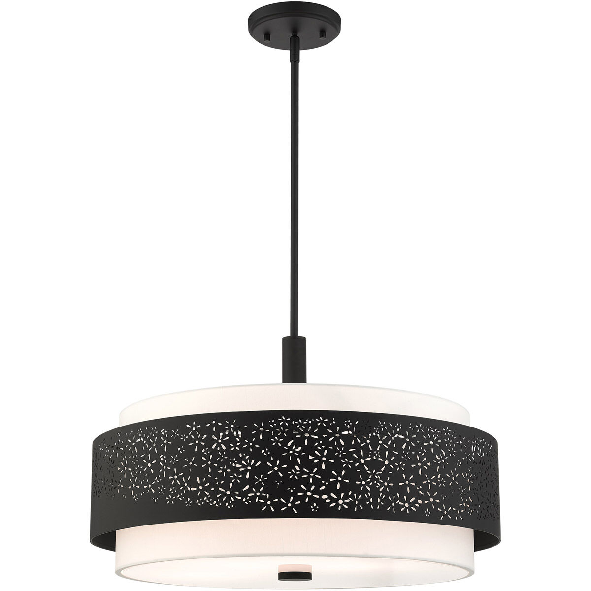 Noria 5 Light 24 inch Black Chandelier Ceiling Light