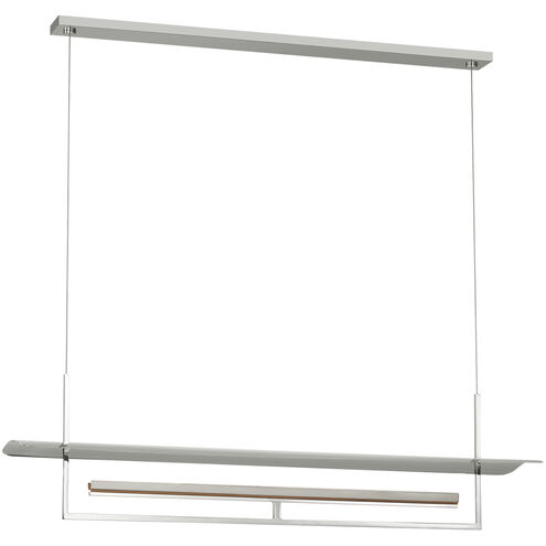Ian K. Fowler Tristan LED 54 inch Polished Nickel Reflector Linear Chandelier Ceiling Light