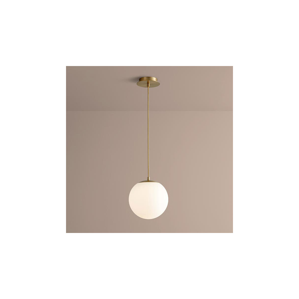 Luna LED 10 inch Aged Brass Pendant Ceiling Light in 3000K