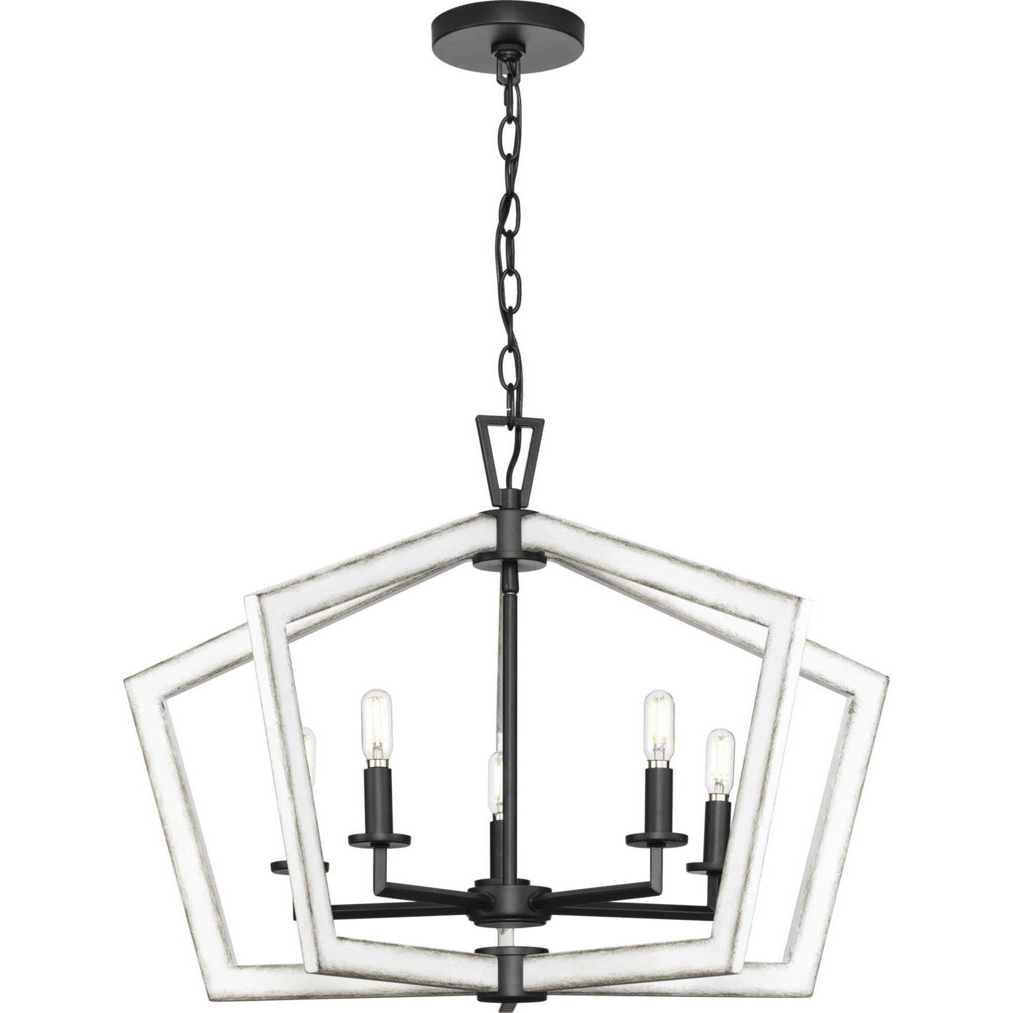 Galloway 5 Light 28 inch Matte Black Pendant Ceiling Light