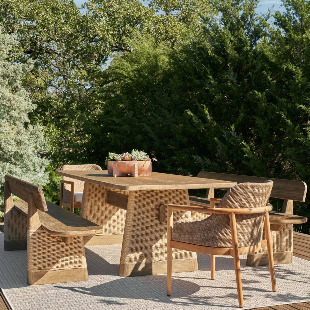 Delrio Honey Outdoor Bench