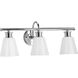 Ashford 3 Light 24 inch Polished Chrome Bath Vanity Wall Light