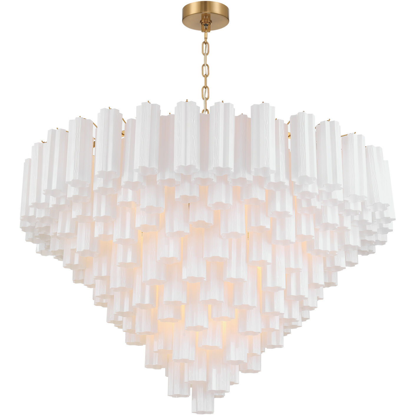 Addis 28 Light 49 inch Aged Brass Chandelier Ceiling Light