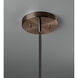 Radiance Collection 1 Light 12 inch Dark Bronze and Matte White and Black Pendant Ceiling Light