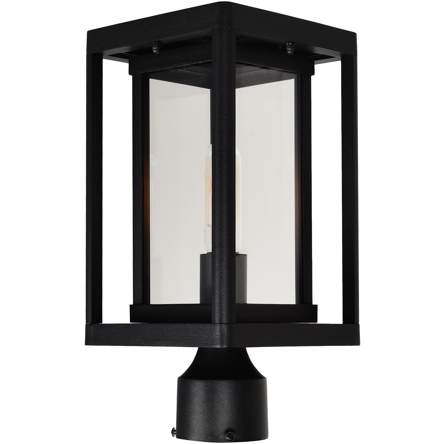 Mulvane 1 Light 14.3 inch Black Outdoor Lantern Head
