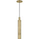Mick De Giulio Sottile LED Natural Brass Pendant Ceiling Light, Integrated LED