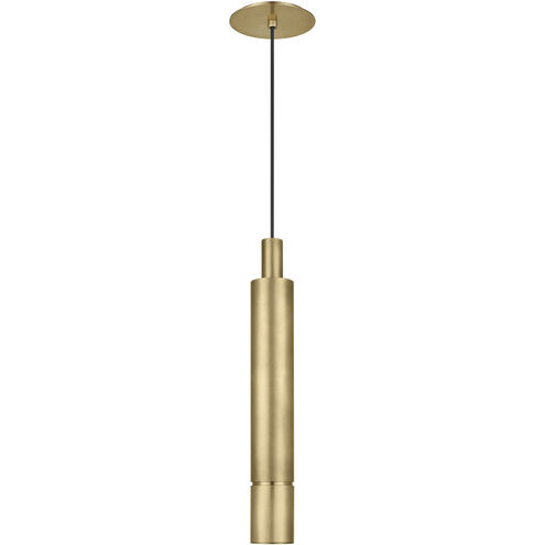 Mick De Giulio Sottile LED Natural Brass Pendant Ceiling Light, Integrated LED