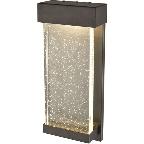 Nieuport LED 12 inch Black Outdoor Sconce