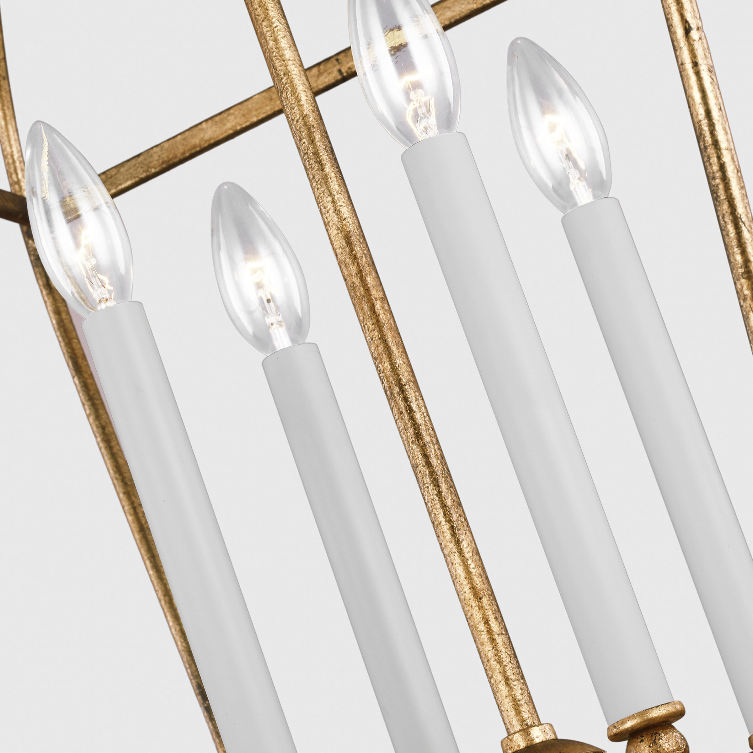 C&M by Chapman & Myers Stonington 4 Light 18.25 inch Antique Gild Hanging Lantern Ceiling Light