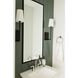 Lena Bath Sconce Wall Light in Black Forged
