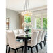 Alabaster Rocks Collection 3 Light 21.5 inch Brushed Brass Pendant Ceiling Light, Globe Family