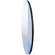 Blue Geo 24 X 24 inch Blue-Grey-Mirrored Mirror