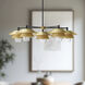 Alora Mood Tetsu 5 Light 38 inch Brushed Gold Chandelier Ceiling Light