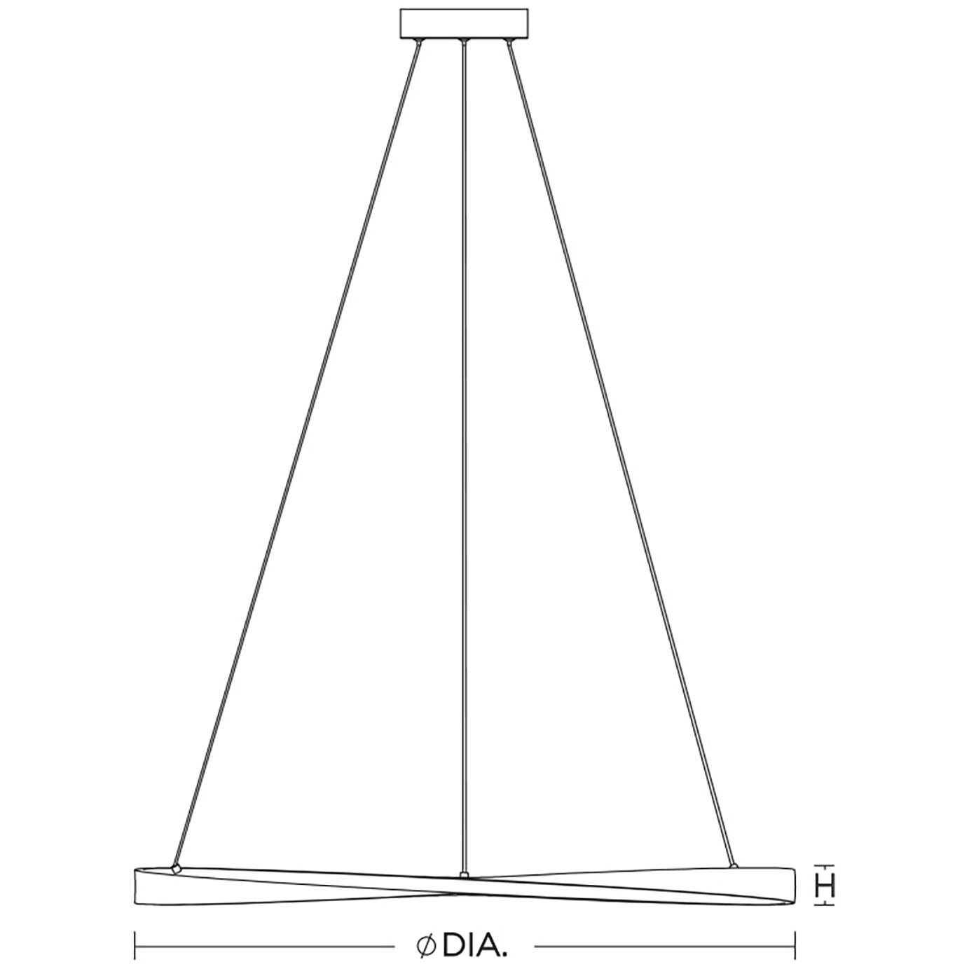 Oberon LED 1.4 inch Satin Nickel Pendant Ceiling Light