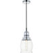 Kenna 1 Light 6.3 inch Chrome Pendant Ceiling Light