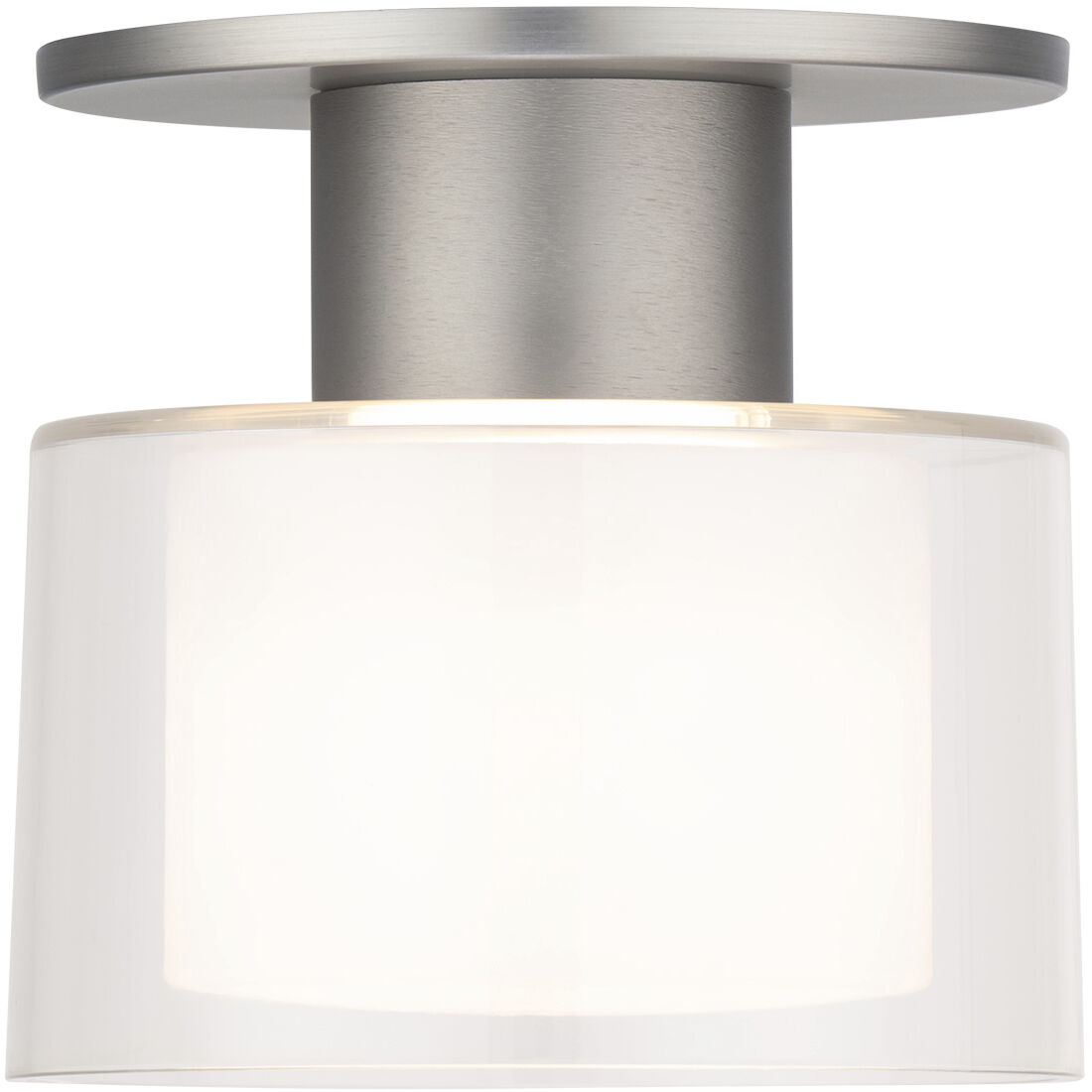 Twist-N-Lite LED 5 inch Brushed Nickel Semi-Flush Mount Ceiling Light, WAC Limited