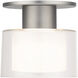Twist-N-Lite LED 5 inch Brushed Nickel Semi-Flush Mount Ceiling Light, WAC Limited