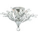 Ivy 3 Light Chrome Drum Shade Flush Mount Ceiling Light