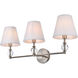 Bethany 3 Light 28 inch Stain Nickel Bath Sconce Wall Light