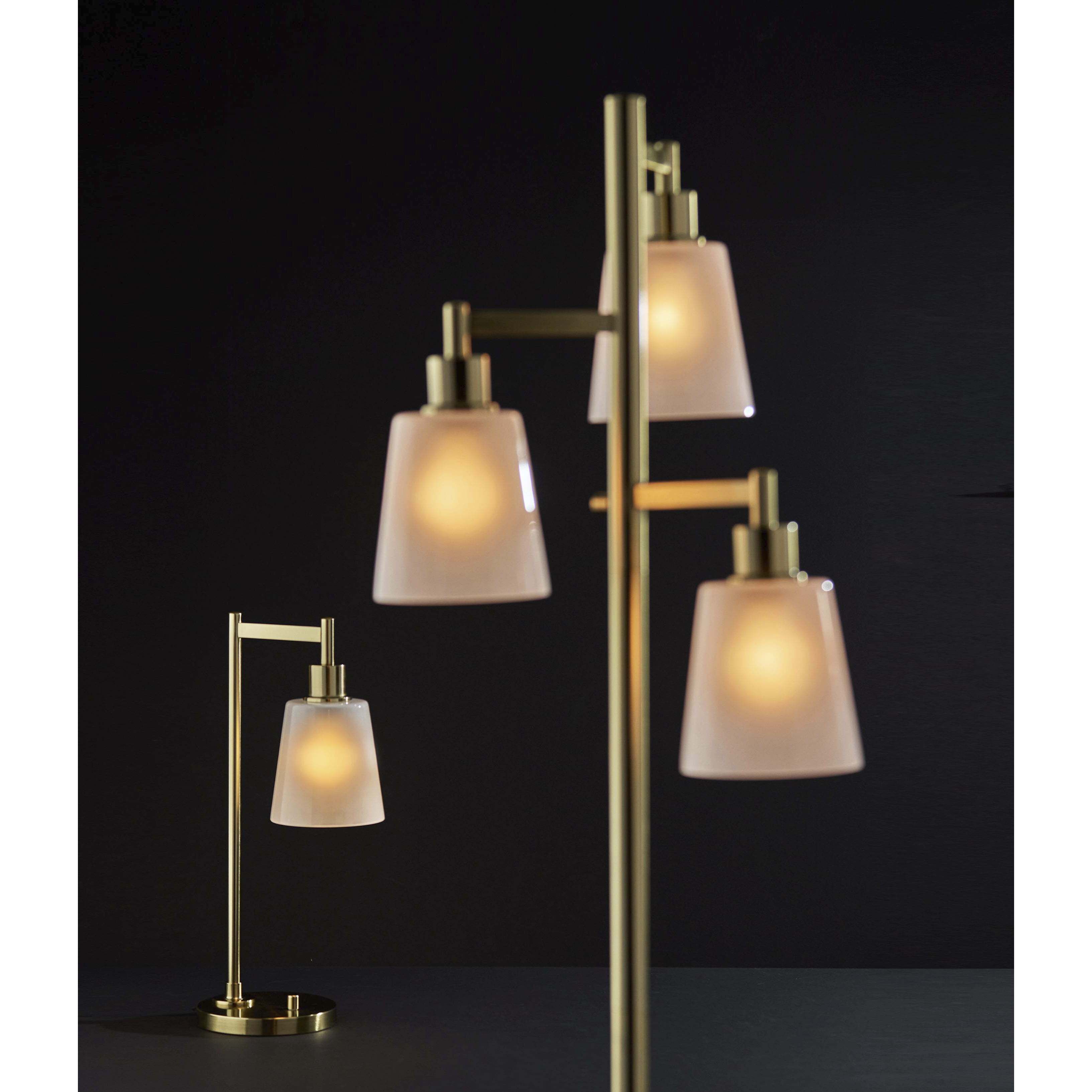 Gio 22 inch 40.00 watt Painted Brass Desk Lamp Portable Light