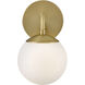 Julep Sconce Wall Light in Lacquered Brass