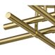 Arya 4 Light 20.12 inch Brushed Gold Semi-Flush Mount Ceiling Light, Design Series