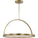 Kelly Wearstler Cerne LED 36 inch Natural Brass Chandelier Ceiling Light