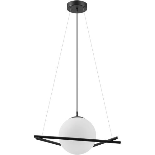 Salvezinas 1 Light 21 inch Matte Black Pendant Ceiling Light