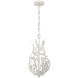 Broche 3 Light 9 inch Matte White Chandelier Ceiling Light