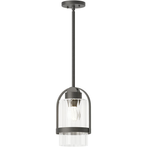 Alcove 1 Light 7.8 inch Coastal Natural Iron Outdoor Pendant in Clear