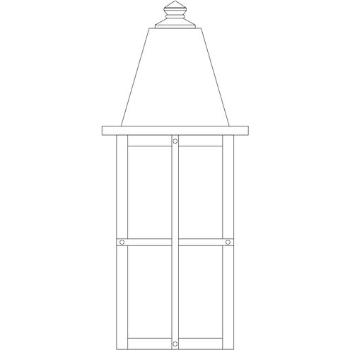 Hartford 1 Light 8 inch Antique Brass Wall Mount Wall Light in Tan