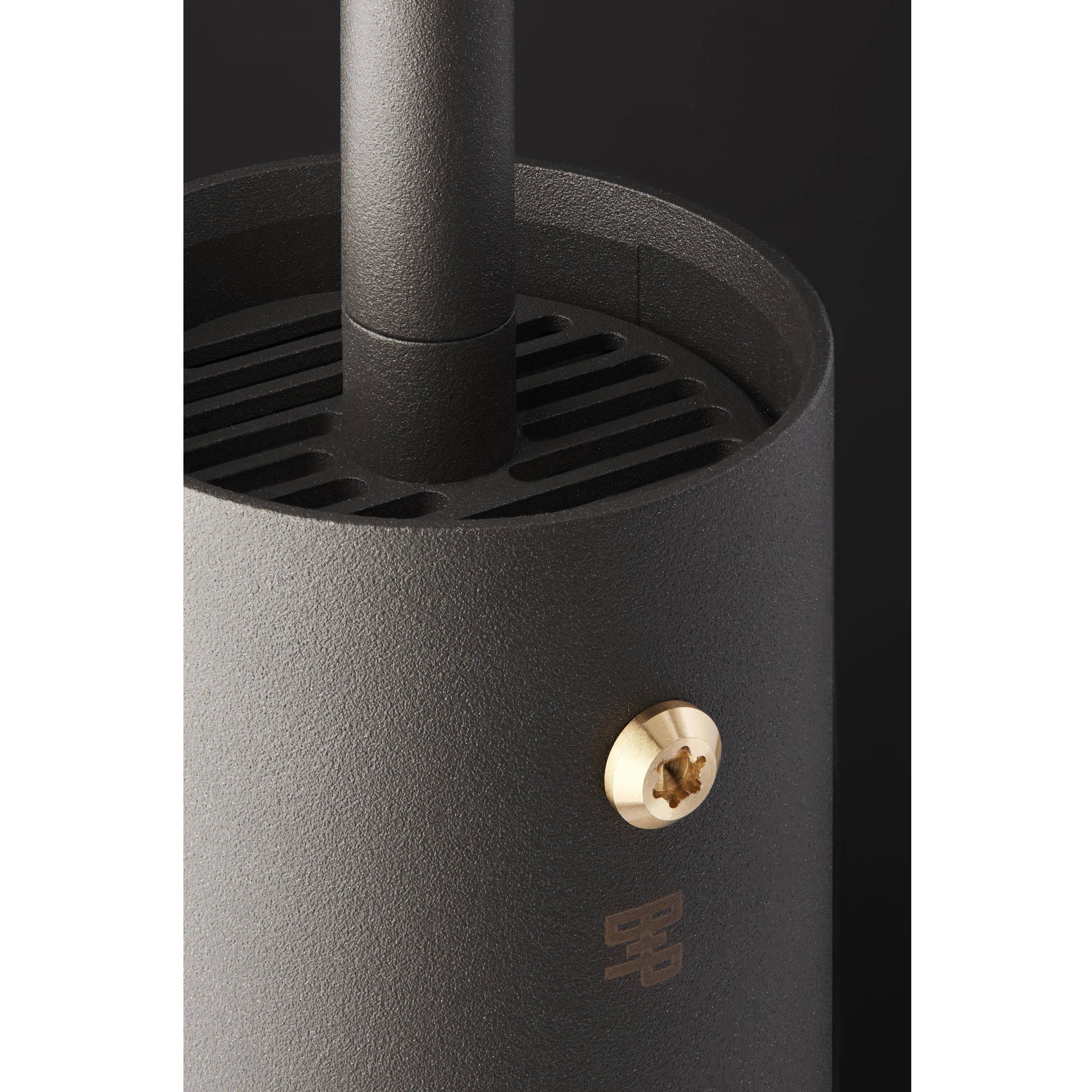 Exhaust Pendant 1 Light 110-120 Graphite / Burnt Steel Spotlight Ceiling Light