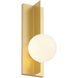 Euro LED 6 inch Gold and Opal ADA Wall Sconce Wall Light