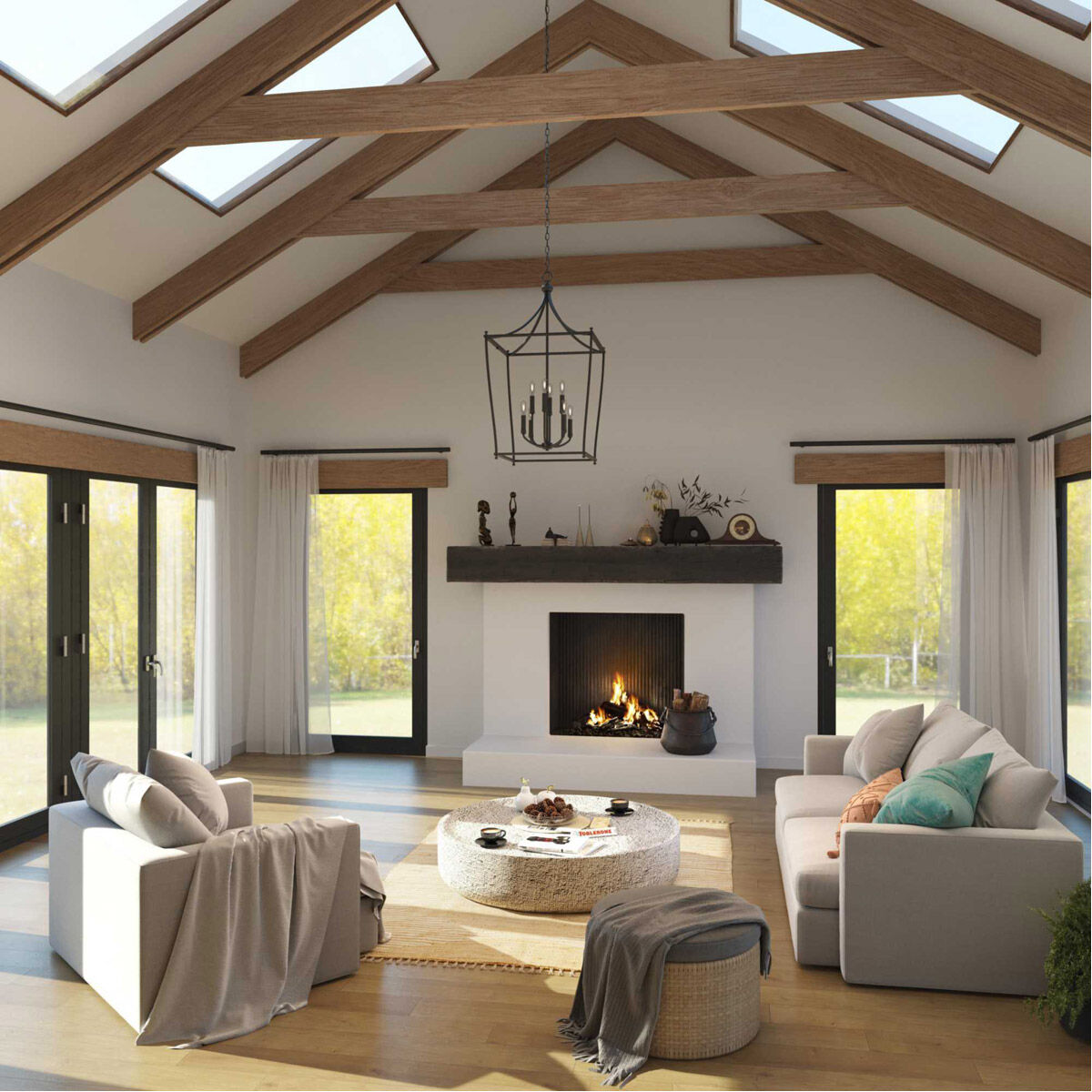 Parkhurst 8 Light 20 inch Matte Black Foyer Light Ceiling Light