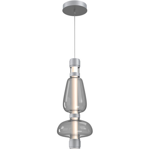 Bolla LED 28 inch Classic Silver Pendant Ceiling Light in Smoke, Mandrel