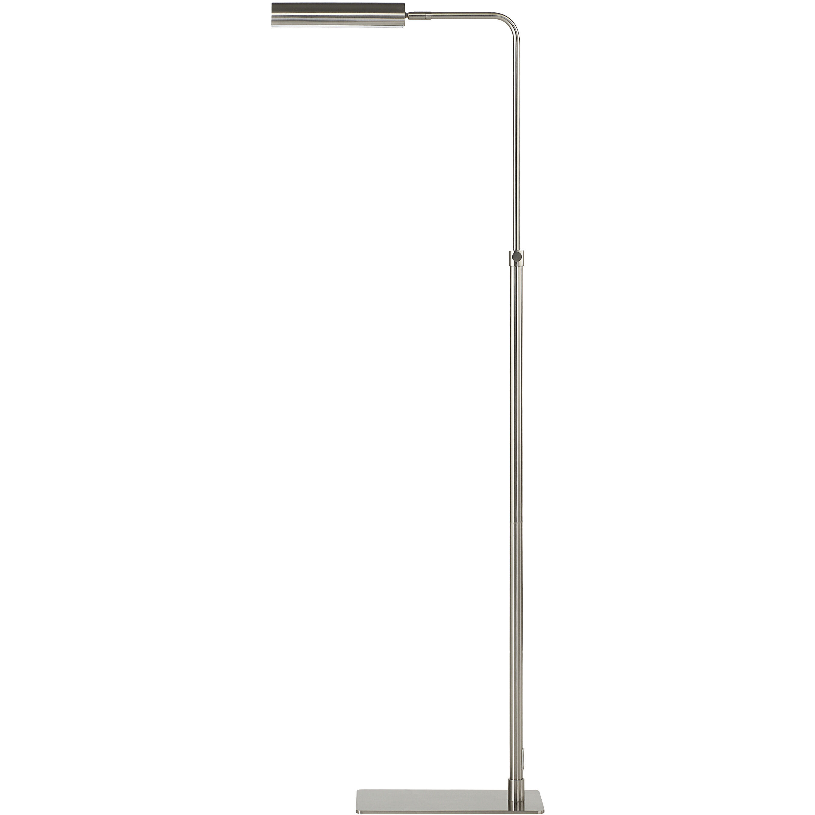 Karima 44.5 inch 40.00 watt Plated  Satin Nickel Floor Lamp Portable Light