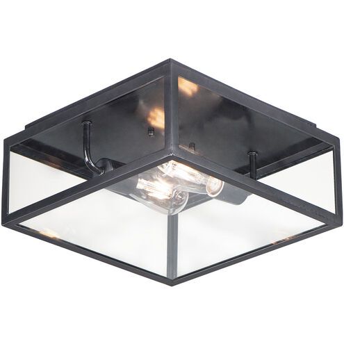 Catalina 2 Light 13 inch Dark Bronze Outdoor Flush Mount
