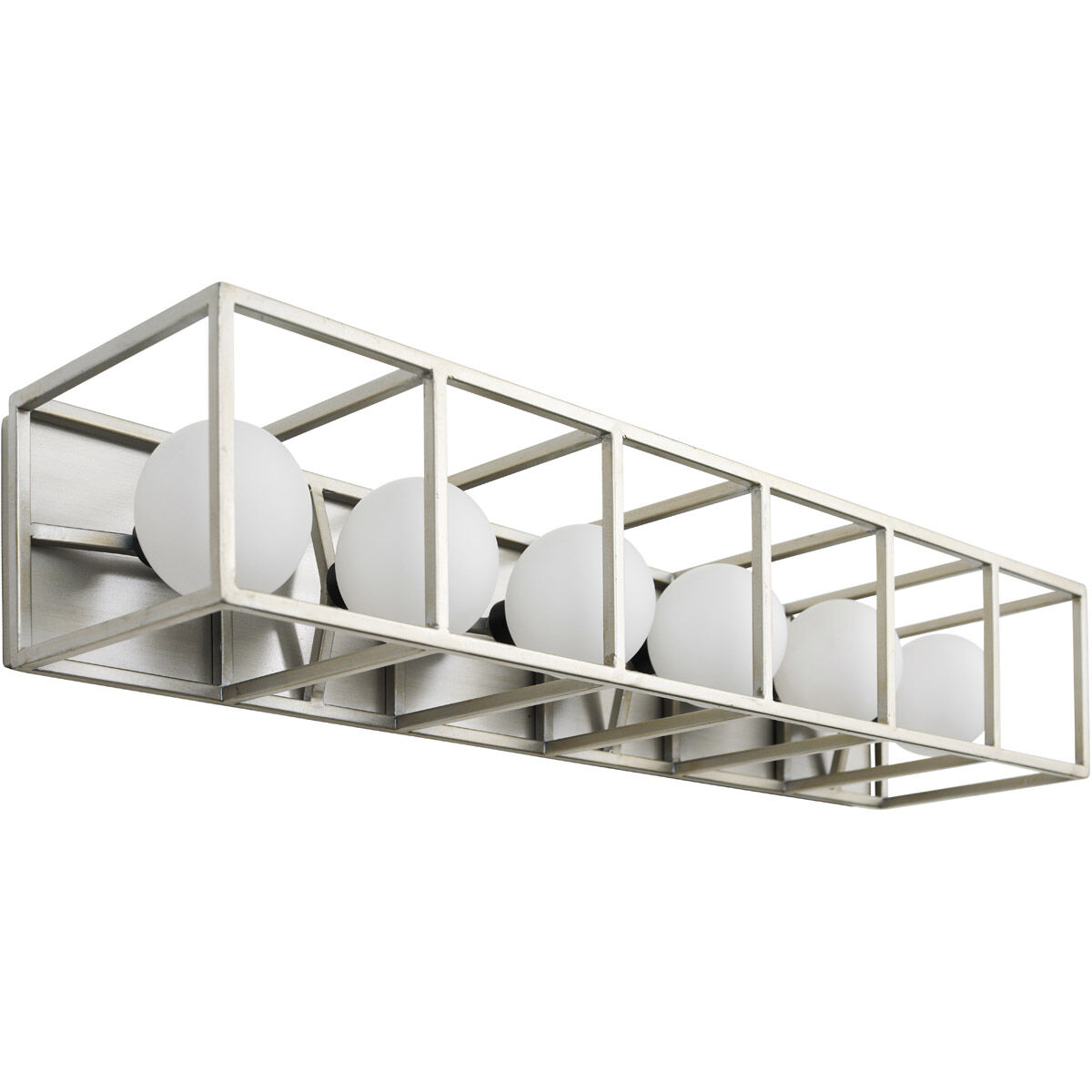 Plaza LED 28.38 inch Silverado and Carbon Bath Vanity Wall Light in 6