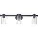Bedminster 3 Light 24 inch Matte Black Vanity Light Wall Light