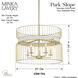 Park Slope 5 Light 25 inch Nouveau Gold Pendant Ceiling Light