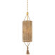 Reyn 1 Light 7.75 inch Aged Brass Pendant Ceiling Light