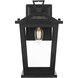 Berks 1 Light 12 inch Black Outdoor Wall Sconce