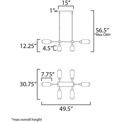 Pompeii Linear Pendant Ceiling Light