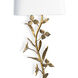 Southern Living Trillium 2 Light 12 inch Antique Gold Leaf Wall Sconce Wall Light