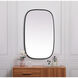 Brynn 40 X 24 inch Black Mirror in 24 x 40