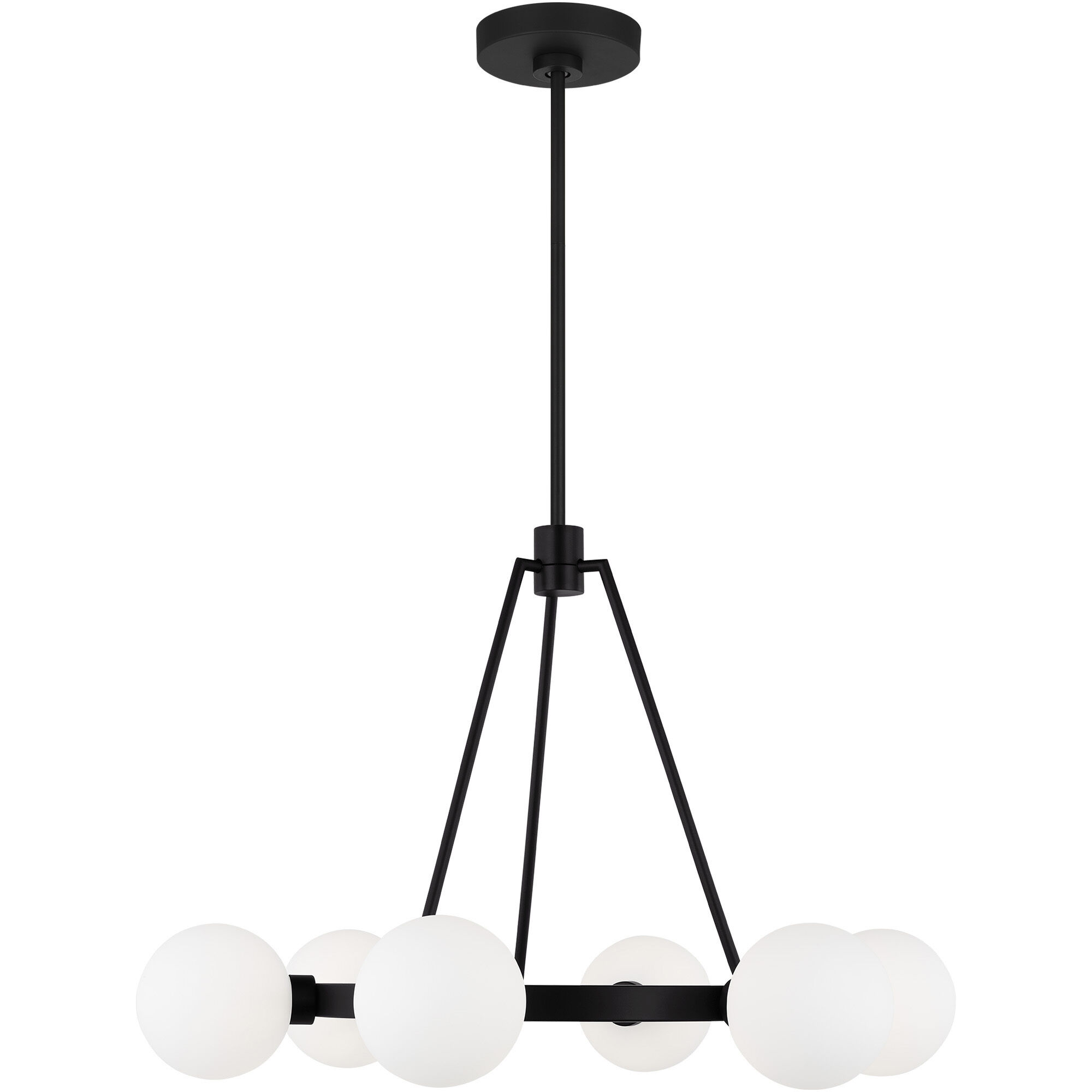 Sean Lavin Clybourn 6 Light 26 inch Midnight Black Chandelier Ceiling Light